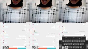 Ome TV Jilbab Baju Kotak Nurut Mau Crot Mangap Dong